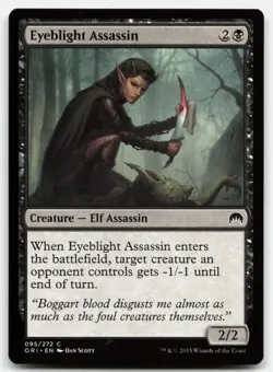 MTG Eyeblight Assassin C Magic Origins 95 LP - Image 1
