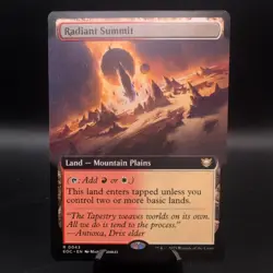 Radiant Summit (Extended Art) Commander: Edge of Eternities MTG - Image 1