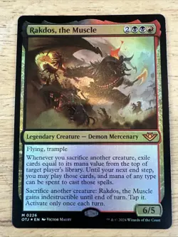 Rakdos, the Muscle #226 (Foil) (NM) Thunder Junction OTJ Magic MTG - Image 1