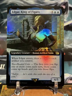 MTG | Edgar, King of Figaro (Extended Art) [FINAL FANTASY] ✨FOIL✨ - Image 1