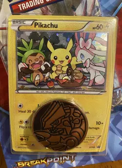 NEW SEALED Pokemon XY Breakpoint Blisters Pikachu XY95 Promo 2016 Checklane - Image 2