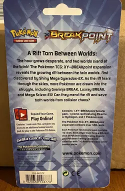 NEW SEALED Pokemon XY Breakpoint Blisters Pikachu XY95 Promo 2016 Checklane - Image 3