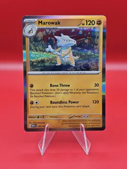 Pokemon TCG Marowak 105/165 Holo Rare Scarlet & Violet 151 - Near Mint - Image 1