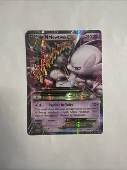 M Mewtwo EX 64/162 - Pokemon TCG XY BREAKthrough DMG Condition - Image 1