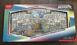 Pokemon TCG Prismatic Lucario Ex & Tyranitar Ex Premium Collection New Sealed - Image 2