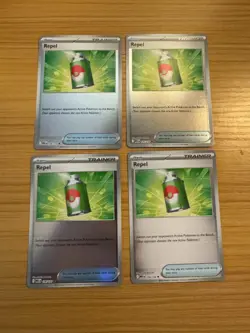 x4 Repel 126/132 -Reverse Holofoil Mega Evolution - Pokemon - NM/M English - Image 1