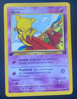 Abra 1st Edition Team Rocket 49/82 WOTC Vintage Pokemon NM - Image 1
