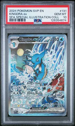 2024 POKEMON SVP EN-SV BLACK STAR PROMO #131 KINGDRA EX PSA 10 - Image 1