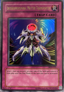 INTERDIMENSIONAL MATTER TRANSPORTER - ULTRA RARE DCR-052 YUGIOH TCG Card - Image 1