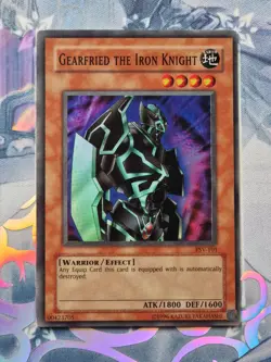 PSV-101 Gearfried The Iron Knight Super Rare Unlimited Edition LP! YuGiOh TCG - Image 1