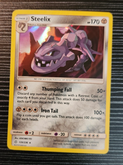 Pokemon- Steelix 139/236- Holo Rare Card- Cosmic Eclipse - Image 1