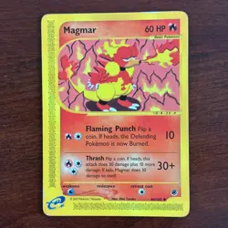 Magmar 86/165 Uncommon Expedition Pokemon Card - Image 1