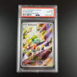 PSA 10 Bulbasaur 143/142 Pokemon Stellar Crown IR Full Art Holo Card - Image 1