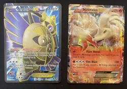 Pokemon TCG “EX” 2 Card Bundle Aegislash&Ninetales - Image 1