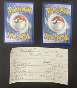 Pokemon TCG “EX” 2 Card Bundle Aegislash&Ninetales - Image 5