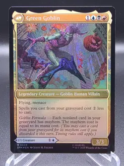 Norman Osborn Green Goblin 0039 FOIL Marvel’s Spider-Man SPM MTG Magic Mythic - Image 2