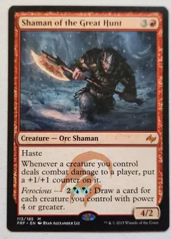 MTG Magic [x1] Shaman of the Great Hunt [x1] Fate Reforged M/NM - Image 1