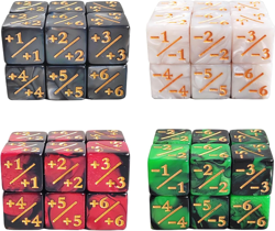 MTG Dice Counters 48 Piece Magic Gathering Token Sparkle Dice Set - Image 1