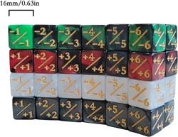 MTG Dice Counters 48 Piece Magic Gathering Token Sparkle Dice Set - Image 2
