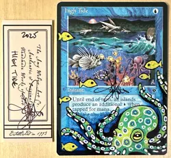 MTG High Tide Alter Altered Sketch Art Amy WEBER Magic - Image 1