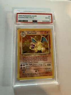 Pokemon 1999 Base Set Holo Charizard PSA 4 and Dracaufeu Holo PSA 5 (Pair) - Image 4