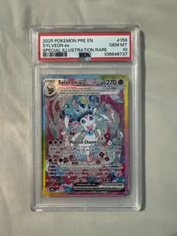 2025 Pokemon Prismatic Evolutions Sylveon EX Secret Illustration Rare - PSA 10 - Image 1