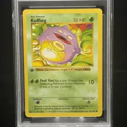 Koffing #51 1st Edition Base Set 1999 Pokemon Game PSA 9 🍃 - Image 2