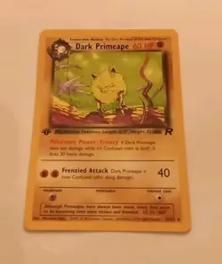 Pokemon TCG Team Rocket 1st Edition Dark Primeape 43/82 NM-Mint Never Played - Image 1