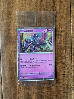 Xerneas 064/132 SEALED Pokemon: Mega Evolution Stamped Promo Best Buy Exclusive - Image 1