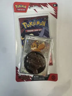 Pokemon TCG Destined Rivals Blister Pack 1 Booster Pack Eevee Promo Factory Seal - Image 1