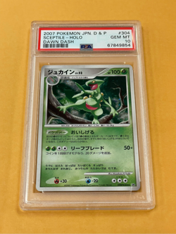 2007 Pokemon Japanese DP Dawn Dash Sceptile Holo #304 PSA 10 - Image 1