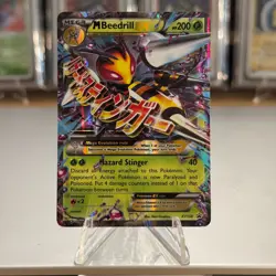 NM! Mega Beedrill EX Mega XY158 Holo Black Star Promo Pokemon - Image 1