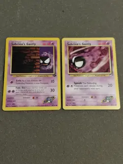 Pokemon - Lot Of 2 - Sabrina's Gastly - Gym Challenge, Gym Heroes - Image 1