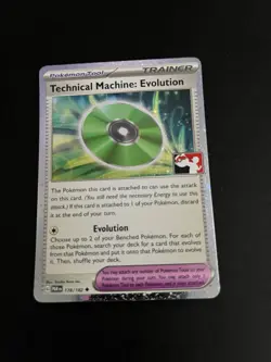 Pokemon TCG Technical Machine: Evolution 178/182 Play Prize Stamp Cosmos Holo - Image 2