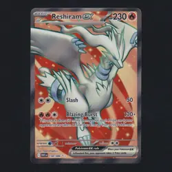 Reshiram Ex 158/086 White Flare Ultra Rare Full Art Pokemon TCG English NM 🔥 - Image 1