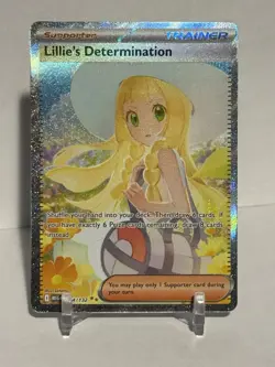 Pokemon Lillie's Determination SIR 184/132 Mega Evolution ENGLISH Pack Fresh - Image 1