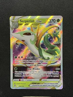Pokemon Silver Tempest - Serperior VSTAR - 008/195 - Full Art - M/NM - Image 2