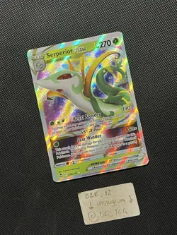 Pokemon Silver Tempest - Serperior VSTAR - 008/195 - Full Art - M/NM - Image 3