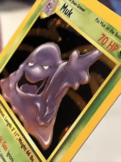 Pokemon TCG Muk 13/62 Fossil Holo LP/NM No Scratches On Holo - Image 4