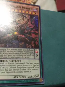 D/D/D Oblivion King Abyss Ragnarok OP04-EN010 Super Rare Unlimited LP Free Ship - Image 5