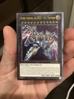 Yu-Gi-Oh Divine Arsenal AA-ZEUS Sky Thunder OP18-EN002 Ultimate Rare Near Mint - Image 3