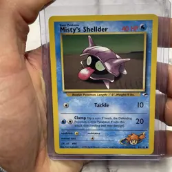 Misty's Shellder 89/132 Common Gym Heroes Pokemon Card NM Vintage Card WOTC - Image 1