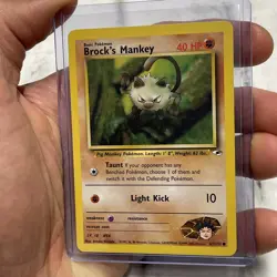 Pokemon Brock's Mankey 67/132 Pokemon TCG NM Nintendo Gym Challenge Card WOTC - Image 2