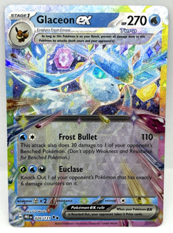 Glaceon ex - 026/131 Pokemon TCG Prismatic Evolutions Holo Double Rare Card - Image 1