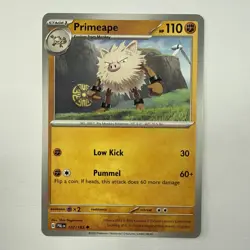 107/193 PRIMEAPE | UNCOMMON | PALDEA EVOLVED POKEMON CARD MINT - Image 1