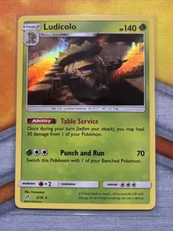 Pokemon Ludicolo 2/18 Detective Pikachu Holo Rare Card Sun & Moon - Image 1