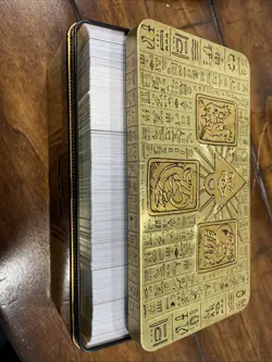 Yu-Gi-Oh! Mega Tin 2022 Tin of the Pharaoh's Gods Tin W Cards (read)Card Storage - Image 1