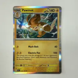 076/193 PAWMOT | RARE HOLO | PALDEA EVOLVED POKEMON CARD TCG MINT - Image 1