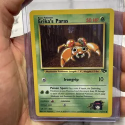 Erika's Paras 71/132 Gym Challenge Common Vintage Pokemon Card WOTC English NM - Image 1