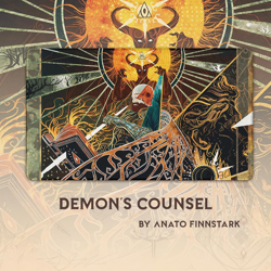 Demonic Tutor (Stitched) - MTG Playmat by Anato Finnstark - Compatible with Magi - Image 3